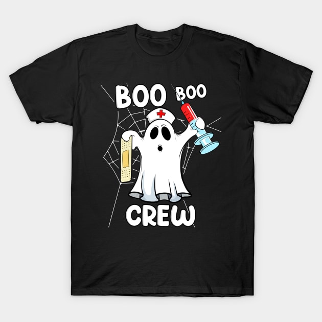 Boo Boo Crew Nurse Halloween Ghost T-Shirt by DARSHIRTS